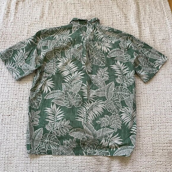 Cooke Street Green Floral Hawaiian Shirt - Size 2XL - Picture 3 of 4